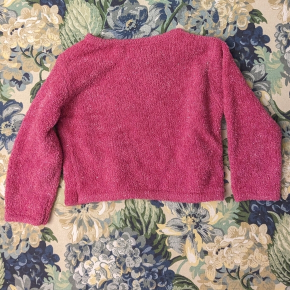 2pc Kobe Kids by Crystal Kobe Sparkle Pink Knit Heart Sweater Leggings 12 months - Picture 4 of 10